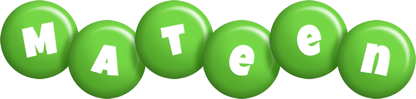 Mateen candy-green logo