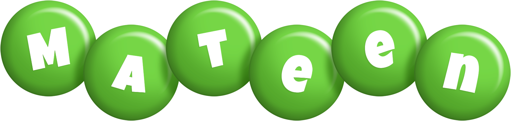 Mateen candy-green logo