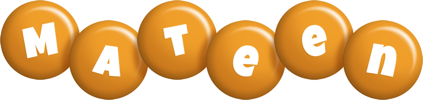 Mateen candy-orange logo