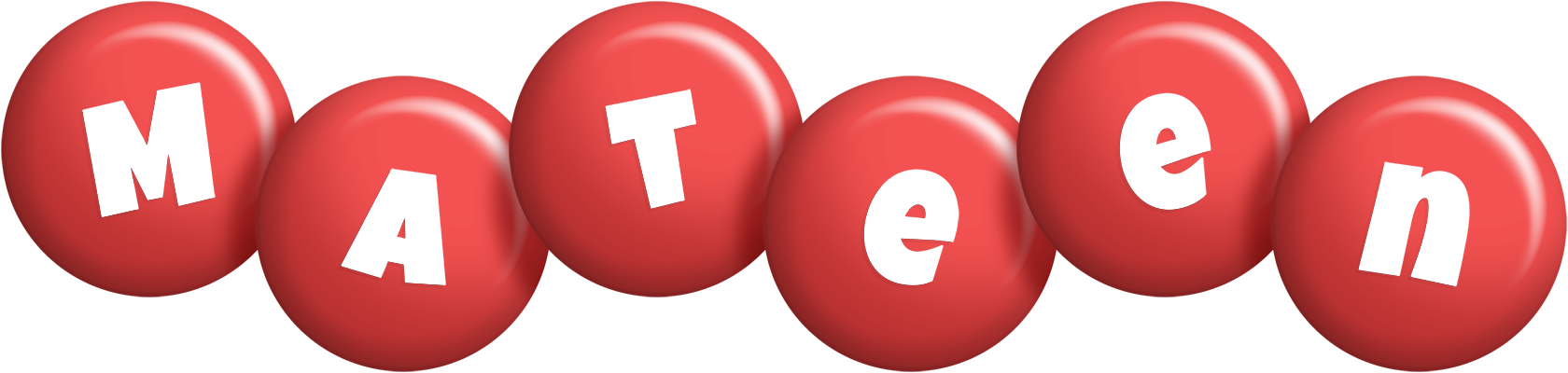 Mateen candy-red logo
