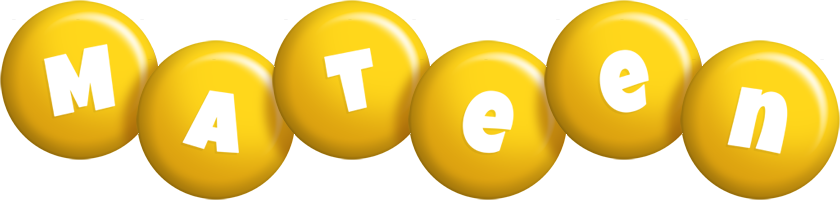 Mateen candy-yellow logo