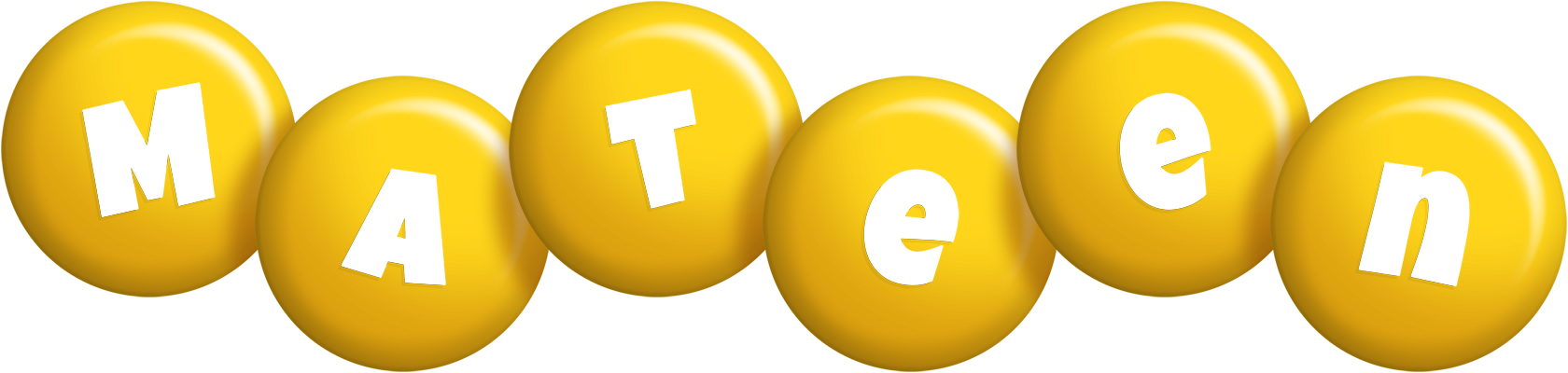Mateen candy-yellow logo