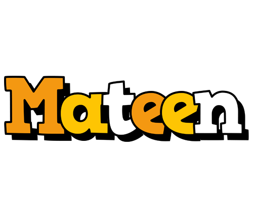 Mateen cartoon logo