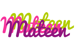 Mateen flowers logo