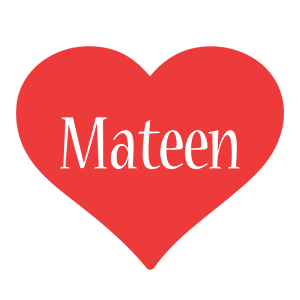 Mateen love logo