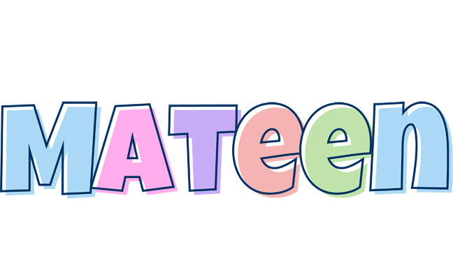 Mateen pastel logo