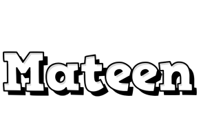 Mateen snowing logo