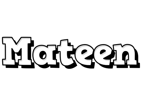 Mateen snowing logo