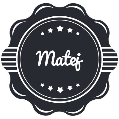 Matej badge logo