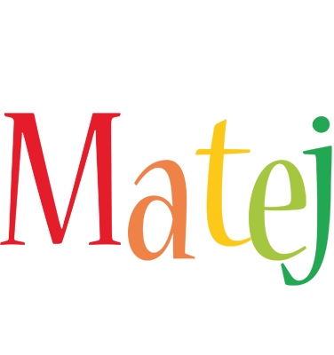Matej birthday logo