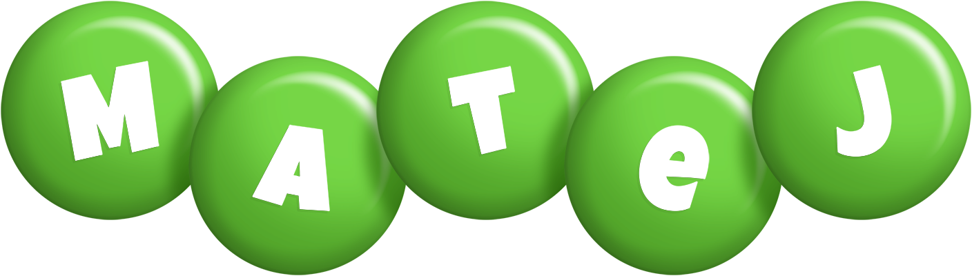 Matej candy-green logo