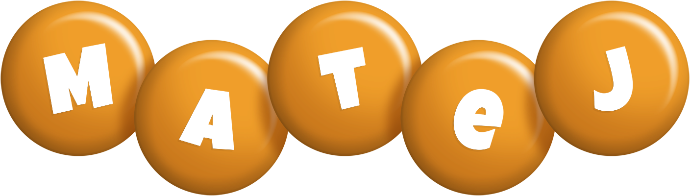 Matej candy-orange logo