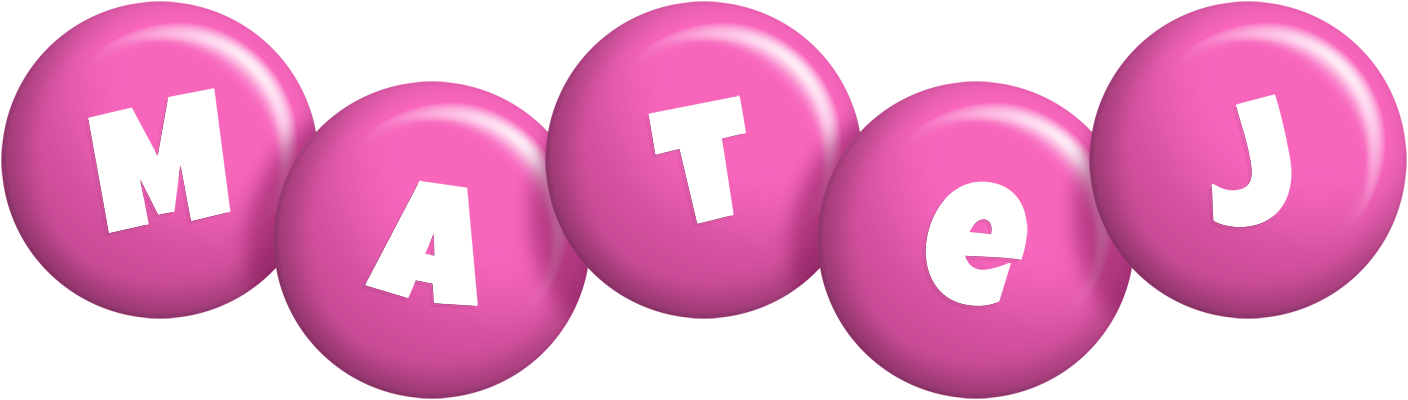 Matej candy-pink logo