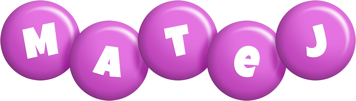 Matej candy-purple logo