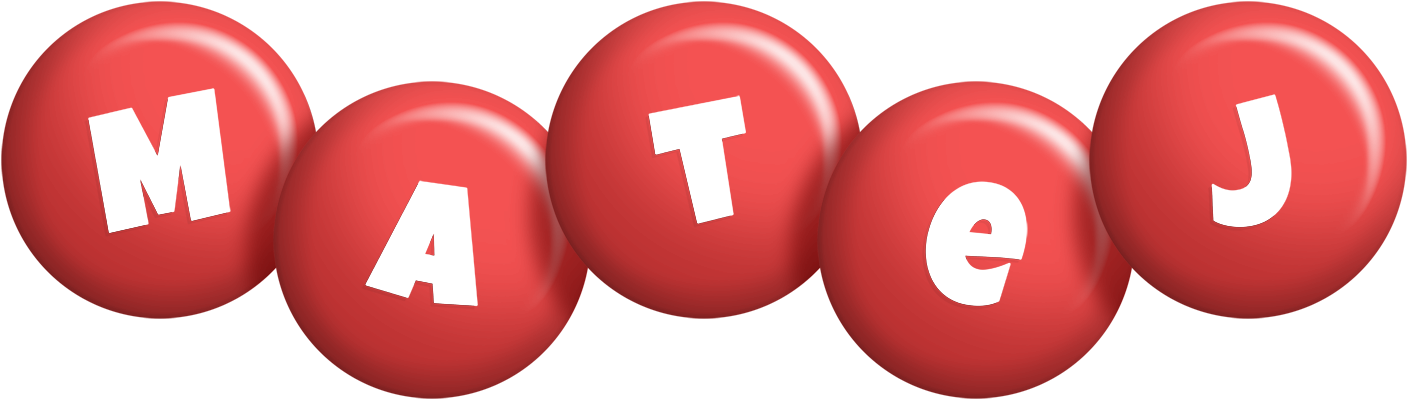 Matej candy-red logo