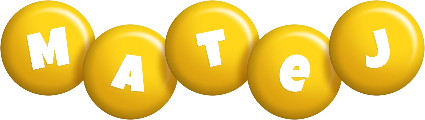 Matej candy-yellow logo