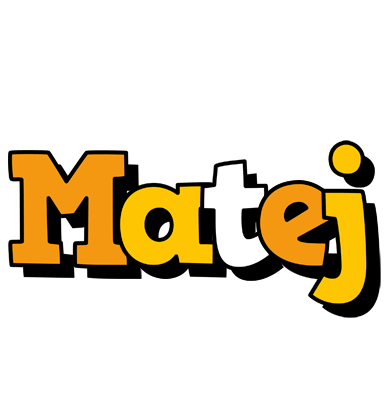 Matej cartoon logo