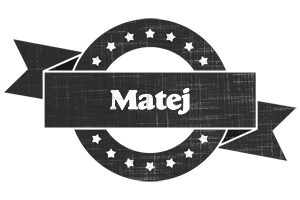 Matej grunge logo