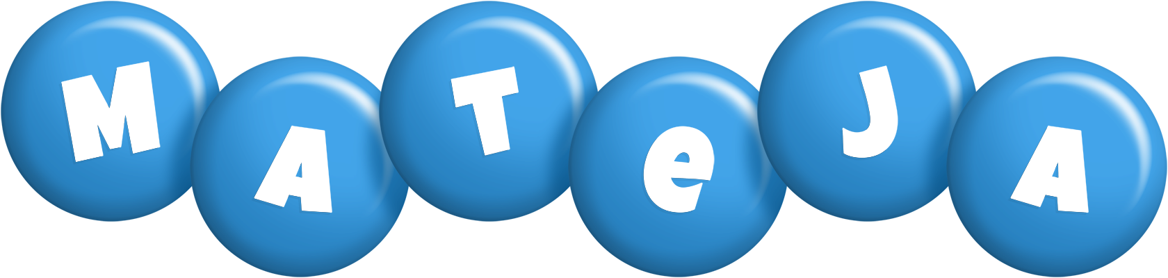 Mateja candy-blue logo