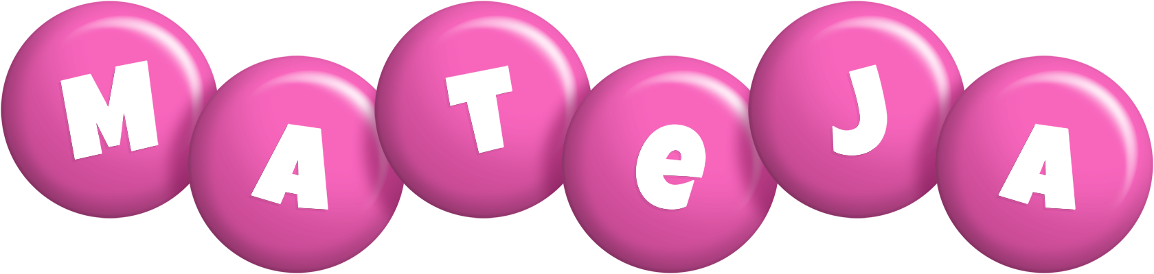 Mateja candy-pink logo