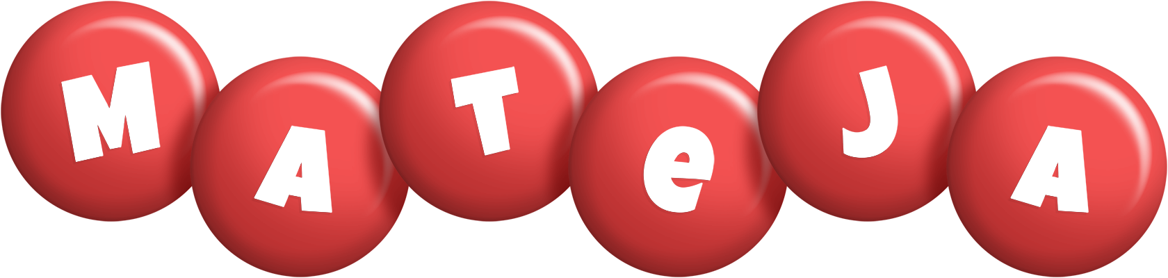 Mateja candy-red logo