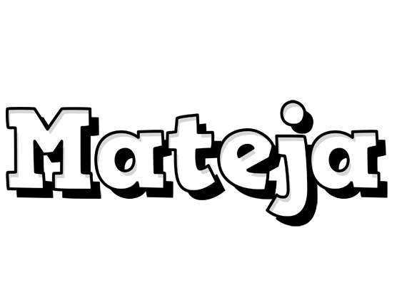 Mateja snowing logo