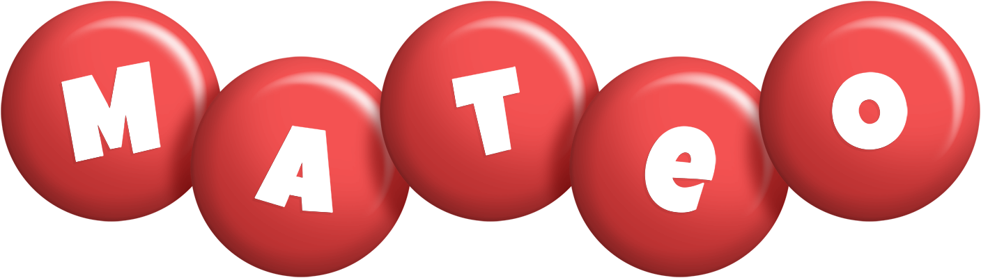 Mateo candy-red logo