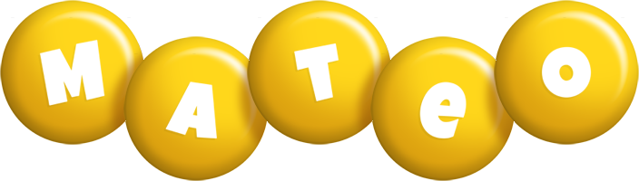 Mateo candy-yellow logo