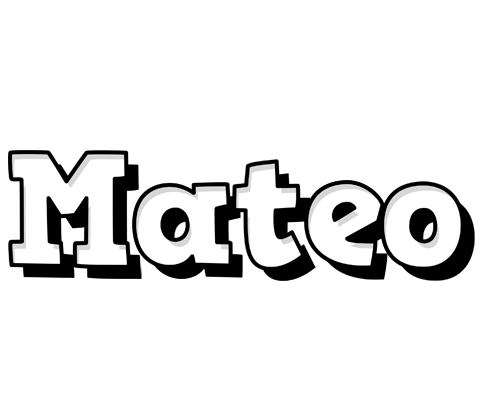 Mateo snowing logo