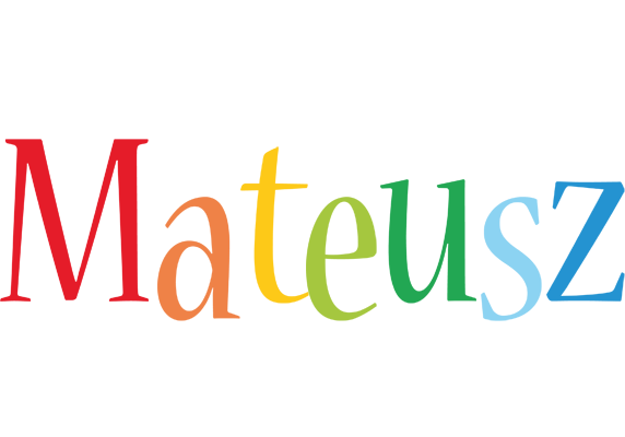 Mateusz birthday logo