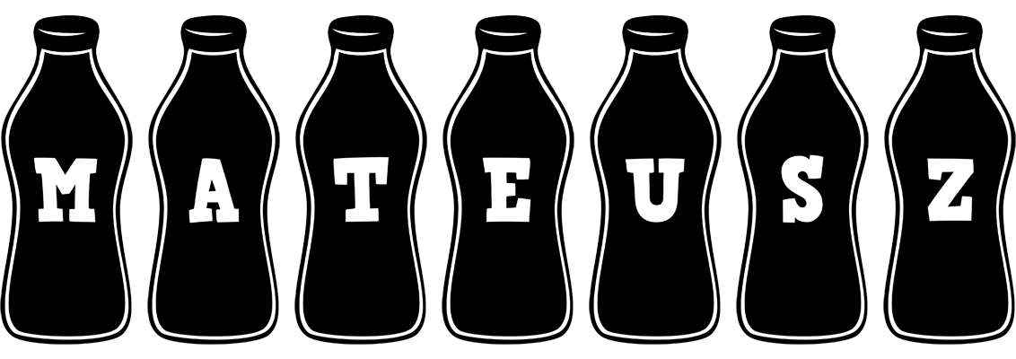Mateusz bottle logo