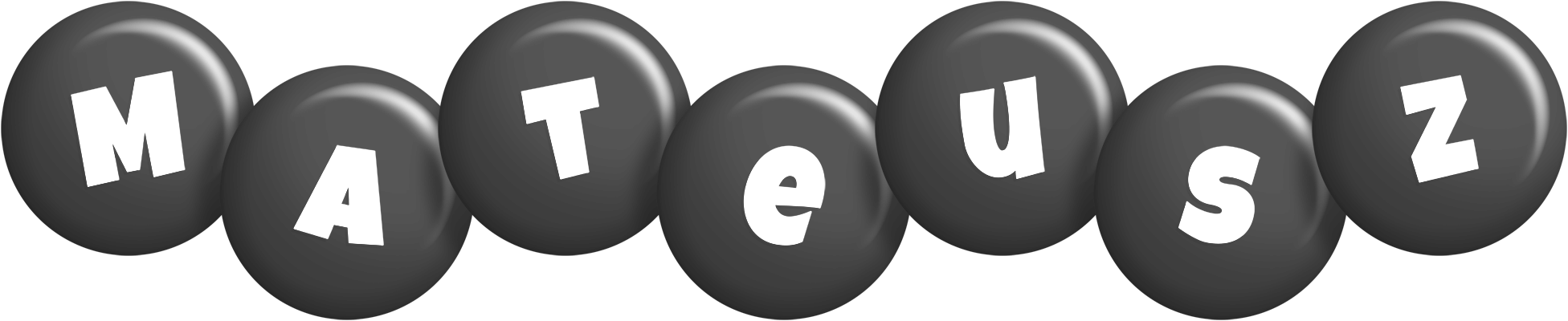 Mateusz candy-black logo