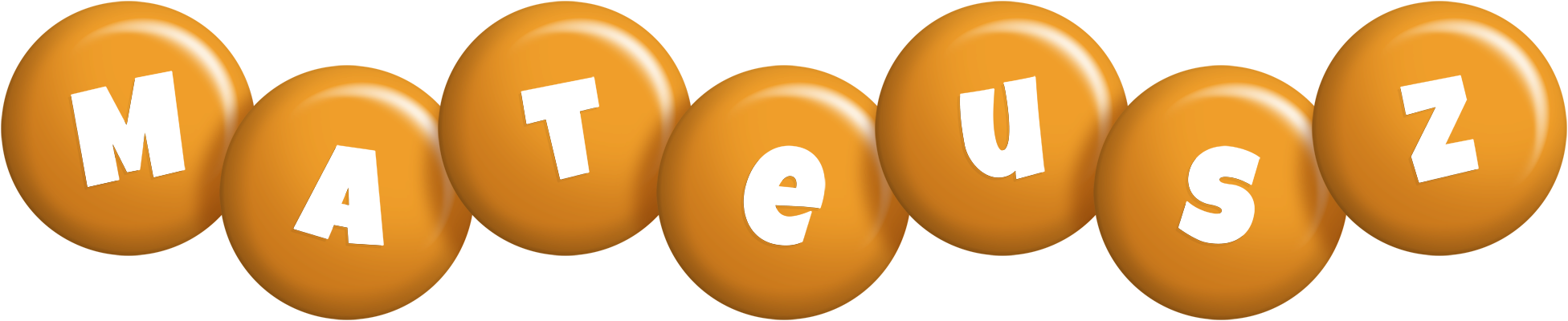 Mateusz candy-orange logo