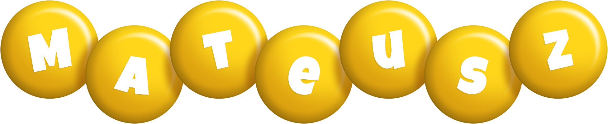 Mateusz candy-yellow logo