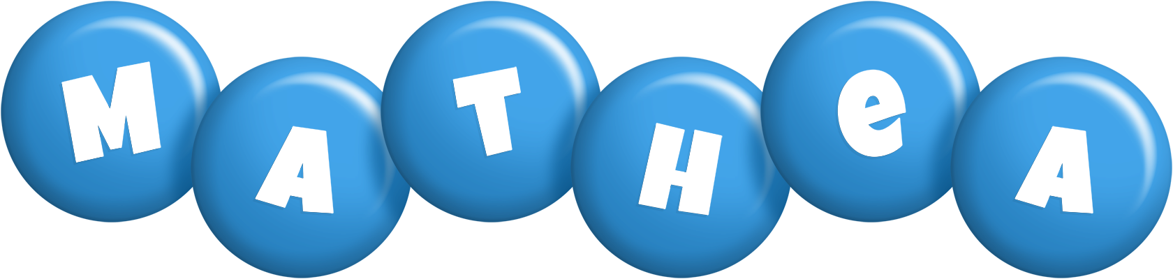 Mathea candy-blue logo