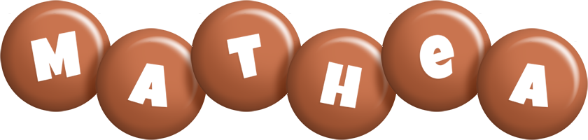 Mathea candy-brown logo