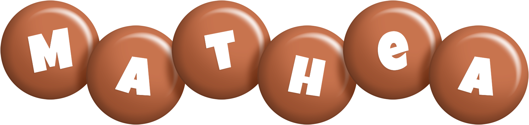 Mathea candy-brown logo