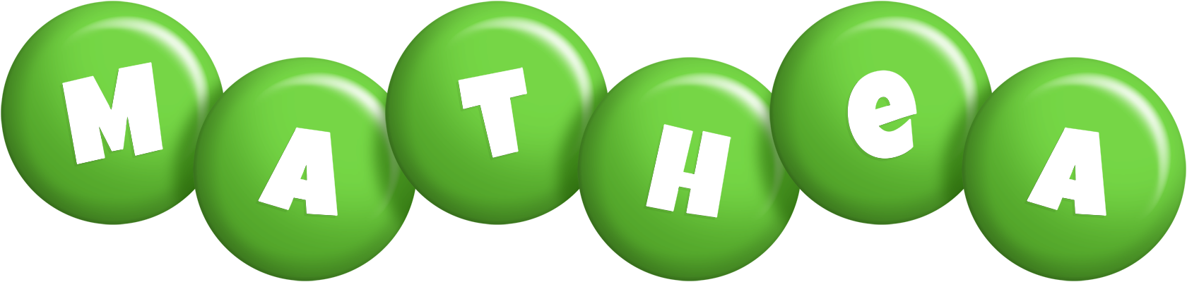 Mathea candy-green logo