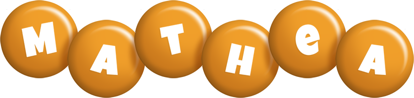 Mathea candy-orange logo