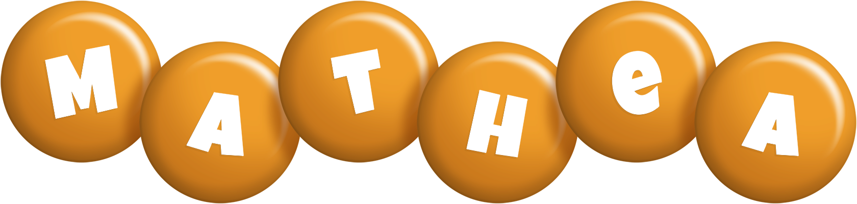 Mathea candy-orange logo