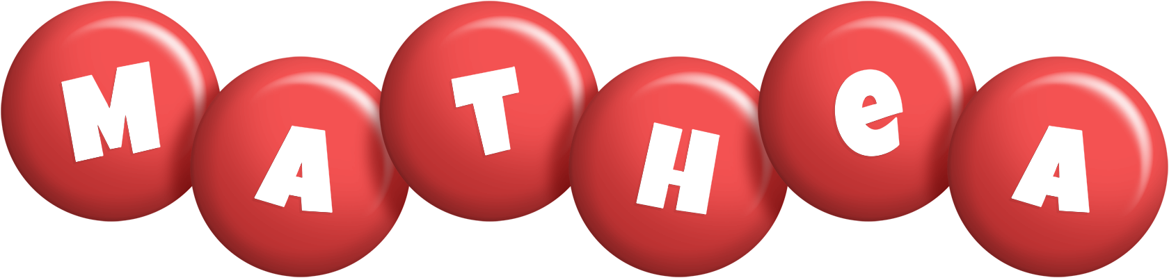 Mathea candy-red logo