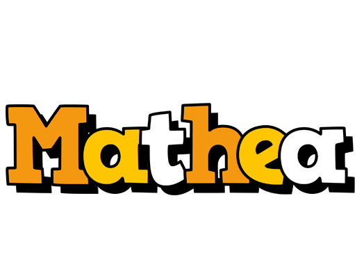 Mathea cartoon logo