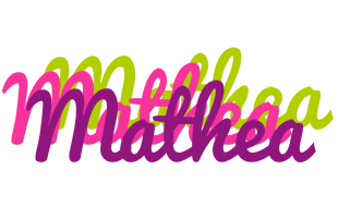 Mathea flowers logo