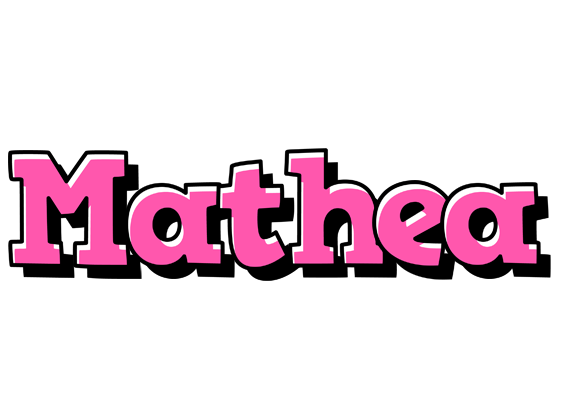 Mathea girlish logo