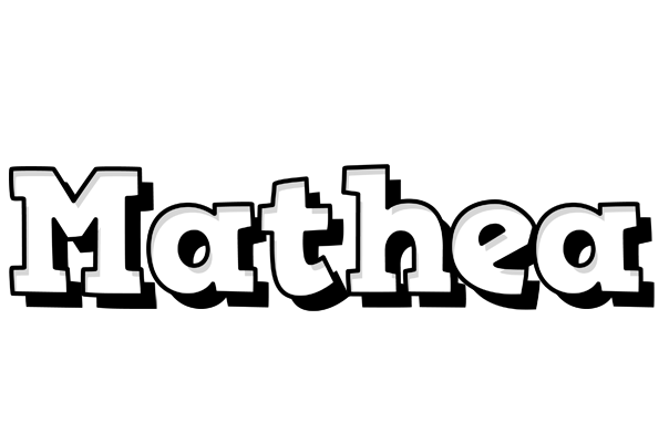 Mathea snowing logo