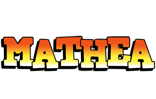 Mathea sunset logo