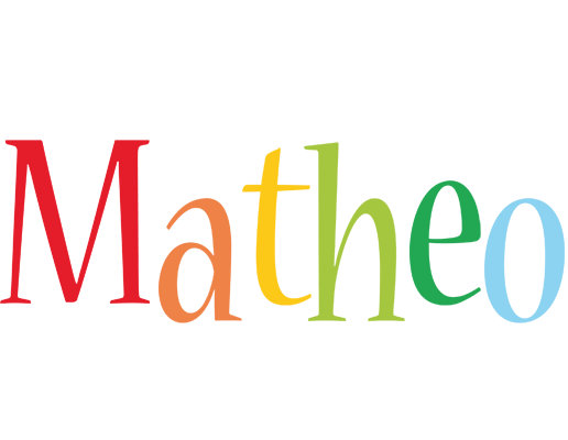 Matheo birthday logo