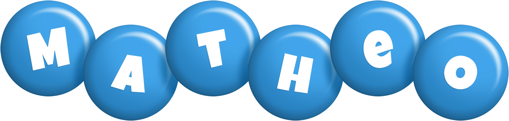 Matheo candy-blue logo