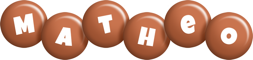 Matheo candy-brown logo