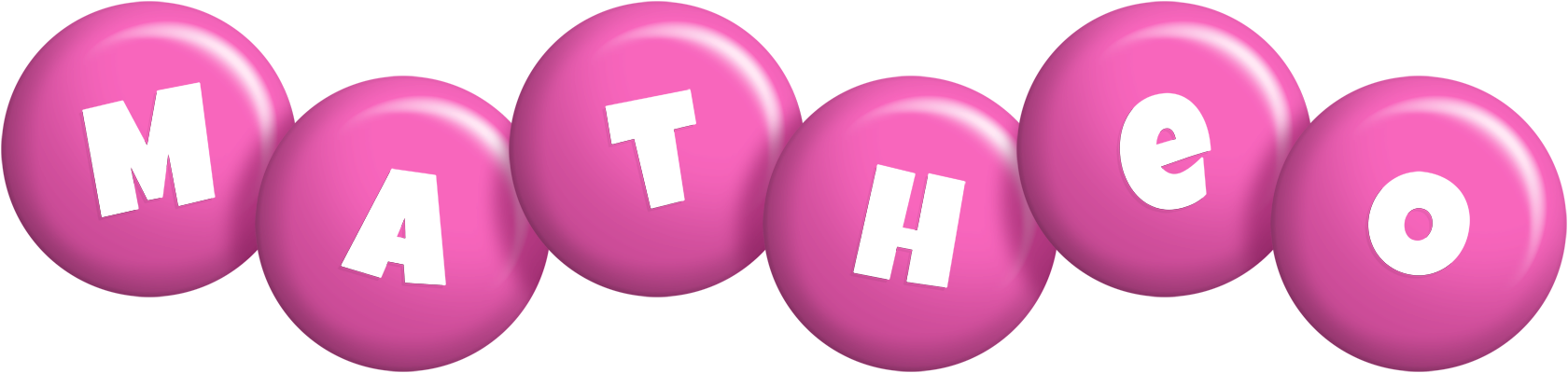 Matheo candy-pink logo